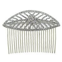 Leaf Hair Comb Crystals 3.75