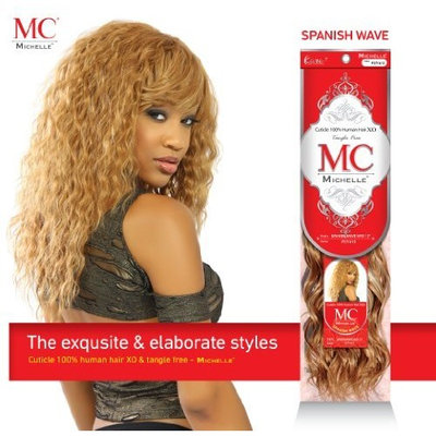 Michelle Human Hair Blend Weave Spanish Wave Curl (14
