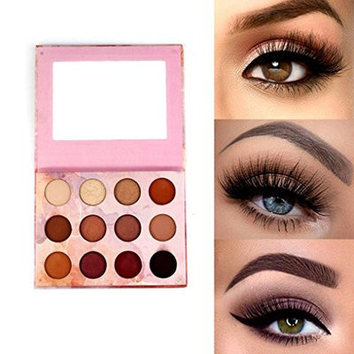 Alonea Shimmer Eyeshadow Palette, Cosmetic Matte Eyeshadow Cream Eye Shadow Makeup Palette 12 Colors