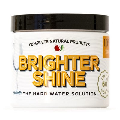 Complete Natural Products Brighter Shine - 60 Uses, Natural Lemon Dishwasher Additive & Cleaner, Hard Water Spots Remover