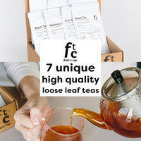 Field to Cup Tea Discovery Box - 7 high quality loose leaf teas - 35+ cups (2.5oz)