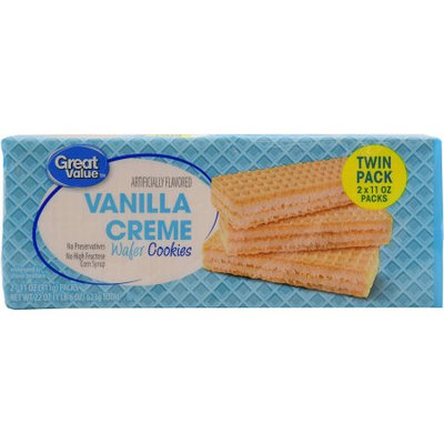 Great Value Vanilla Creme Wafer Cookies