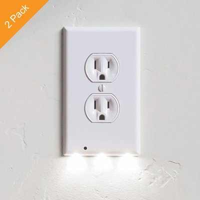 Alphabetdeal. 2 Pack Outlet Cover LED Night Light