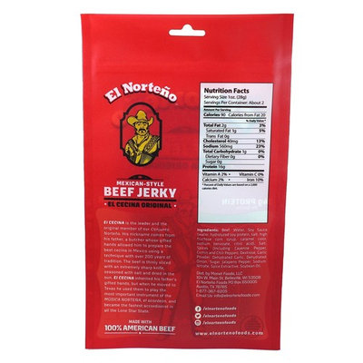 Original Beef Jerky, Cecina-Style - Thinly-Sliced, High Protein, No Sugar, Low Carb, Rich, Flavorful 100% Beef, Proudly Made in the USA. (3 1.5oz bags)