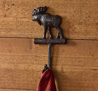 Park Designs Cast Moose Single Hook - Burl