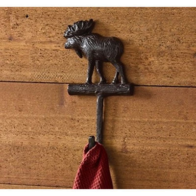 Park Designs Cast Moose Single Hook - Burl