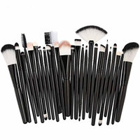 Exteren 25pc Cosmetic Makeup Brush Blusher Eye Shadow Brushes Set Kit Brushes for Makeup Set Blending Brush