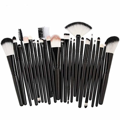 Exteren 25pc Cosmetic Makeup Brush Blusher Eye Shadow Brushes Set Kit Brushes for Makeup Set Blending Brush