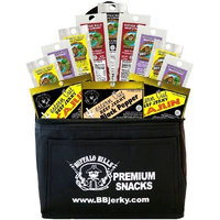 Buffalo Bills 12-Piece Hot and Spicy Lovers Beef Jerky & Beef Stick 6-Pack Gift Cooler