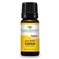 Plant Therapy Lemon Steam Distilled Essential Oil 10 mL (1/3 fl. oz.) 100% Pure, Undiluted, Therapeutic Grade