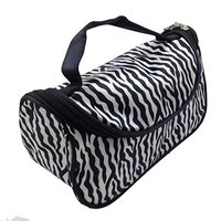 Kindsells Lady Cosmetic Nail Art Tool Bag Makeup Case Toiletry Holder Storage Zebra