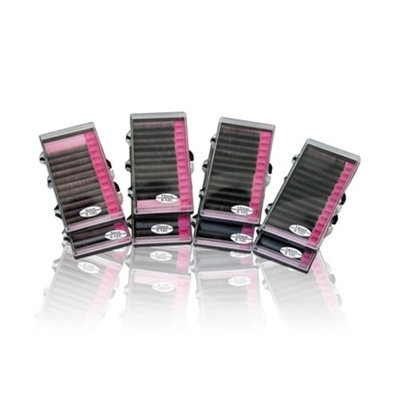 Single Eyelashes Kit | 8 Individual Mink Eyelash Trays 8mm,10mm,12mm,14mm| Hypoallergenic Lash Extension Glue and Remover | Miro Brush