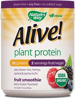 Schwabe Organic Alive Plant Protein Smoothie Berry Fusion Nature's Way 0.93 lb Powder