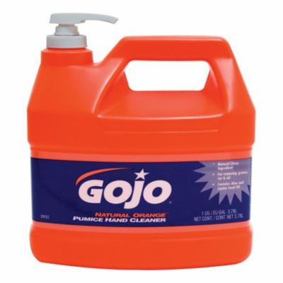 Gojo 1119557 Heavy Duty Pumice Hand Cleaner With Baby Oil, Citrus Scent, Natural Orange