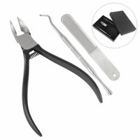 BeautyTale - 3 Pcs Stainless Steel Nail Clippers Nipper Set with Nail Lifter & File Nail Clipper Sharp Precision Non-slip Handle for Thick or Ingrown Toenails