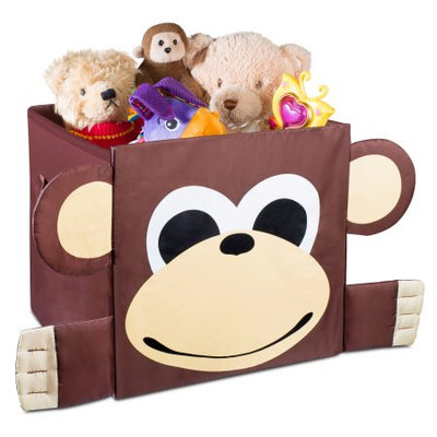 Handy Laundry Kids Foldable Cube Storage Bins - Monkey