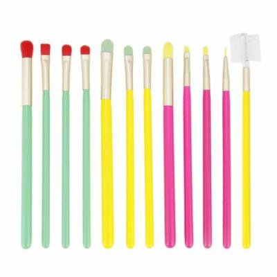 12PCS/SET Professional Women Makeup Brush Set Natural Eye Shadow Foundation Eyebrow Lip Cosmetic Makeup Brush Tool
