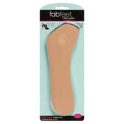 Fab Feet 2Pk 3/4 Insole Black