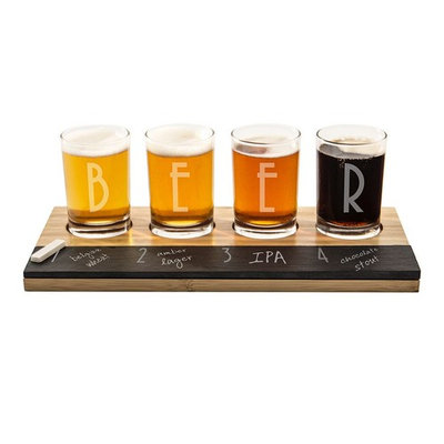 Cathy's Concepts Bamboo & Slate Craft Beer Tasting Flight