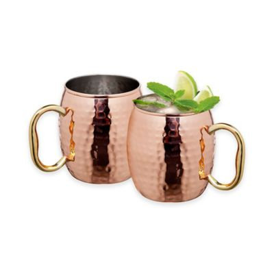 Arc International Hammered Copper Moscow Mule Mugs (Set of 2)