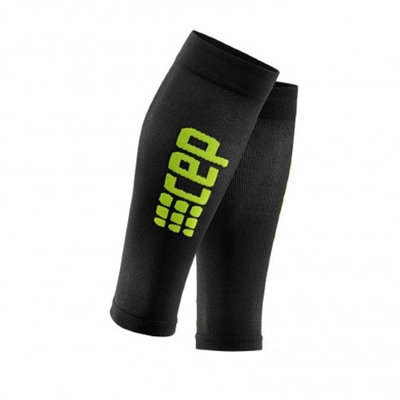 CEP Men's Progressive+ Run Ultralight Calf Sleeves Black-Green Size 3