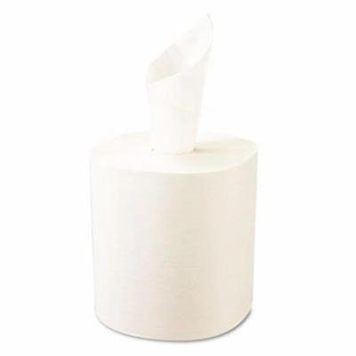 Windsoft Nonperforated Paper Towel Roll, 8 x 800', Bleached White, 12/Carton