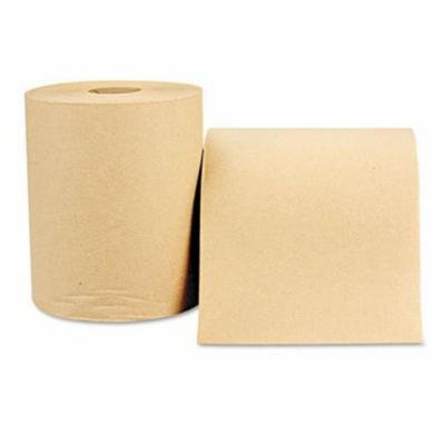 Nonperforated Paper Towel Roll, 8 x 600ft, Natural, 12 Rolls/Carton, Sold as 1 Carton