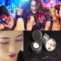 1 Pair LED Glowing Eyelashes Luminous False Eyelashes Luminous Eyelashes Waterproof Fake Eyelashes For Party For Costume, Pink Light