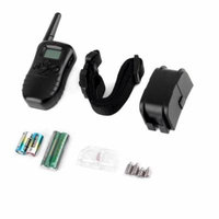 Dog Trainer Waterproof LCD 100LV 300M Remote Shock Vibrate Pet Dog Training Bark Stop Collar one dog