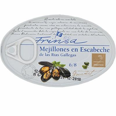 Spanish Frinsa Mussels in Escabenche Sauce, 3.9oz, Pack of 12