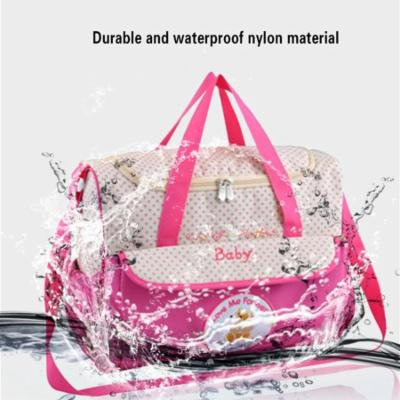 INSULAR Cartoon Stroller Mother Travel Baby Diaper Bag Large Capacity Bag 8186