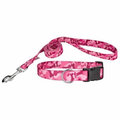 Country Brook Design® Pink Bone Camo Deluxe Collar & Leash
