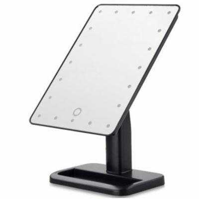 TMISHION Portable 20 LED Makeup Mirror & Touch Screen Lighted Stand(Black)