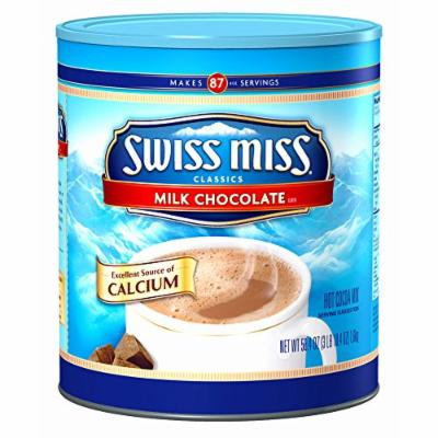 Swiss Miss Cocoa Canister, Milk Chocolate, 58.4 oz. (pack of 6)