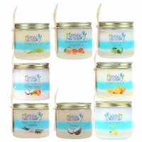 Florida Salt Scrubs Body Feet Hands Natural Salt Scrub, Sampler Pack of 8 Jars