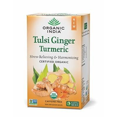 Organic India Tulsi Ginger Turmeric Tea, 18 Tea Bags