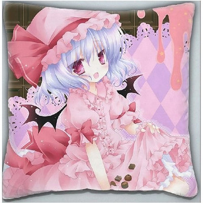 Creative Craft Decorative Japanese Anime Throw Pillow Covers Cushion Covers Pillowcase Touhou Project Remilia Scarlet, 16x16 Double-sided Design