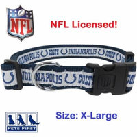NFL Indianapolis Colts Strong, Durable, Heavy-Duty Dog Collar, Officially Licensed