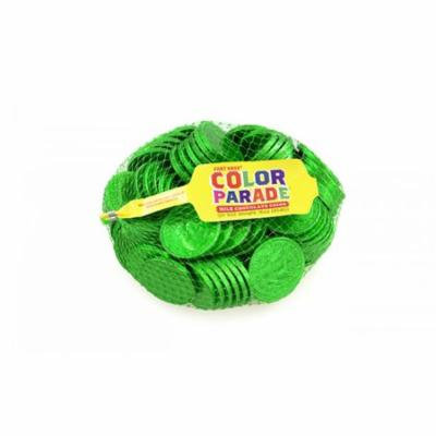 Fort Knox Milk Chocolate 1.5-inch Coins - Green Foil, 1 LB