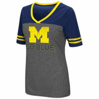 Ladies Colosseum Mctwist University of Michigan Wolverines Jersey T Shirt