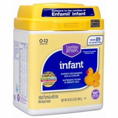 Berkley Jensen Infant Formula, 48 oz. (baby formula - Wholesale Price