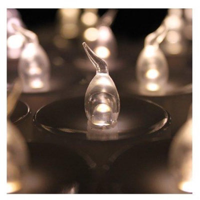 AGPtek 100 PCS Tea Light Flameless Flicker Battery Candles Warm White for Festival Decoration