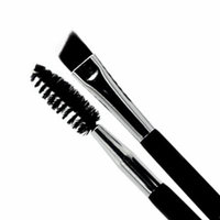 Portable Size Women Eyebrow Brush Tool Facial Makeup Cosmetic Happy Makeup Double Head Wooden Handle Eyebrow Brush Comb