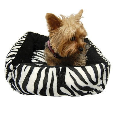 Dog bed Black White Zebra Washable Soft Pet Bed Pillow For Dog Cat - One Size (16