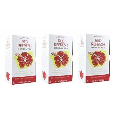 Trader Joe’s Red Refresh Herbal Tea (Pack of 3 - 60 tea bags)