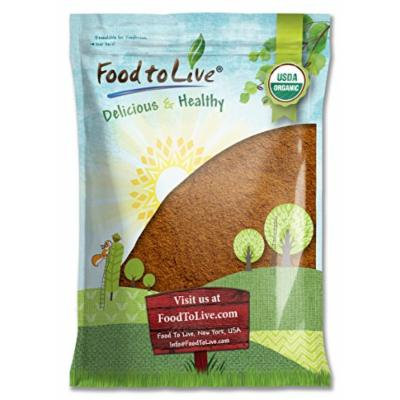 Food to Live Certified Organic Cocoa Powder (Natural, Non-Dutched, Non-GMO, Unsweetened, Fair Trade, Bulk) (8 Pounds)