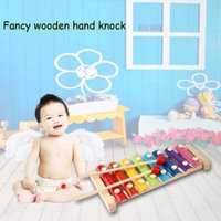 2017 New Colorful 8 Different Tones Hand Knock Wood Piano Kids Toy Xylophone Music Rhythm Learnin In Advance for Preschoolers and Toddlers