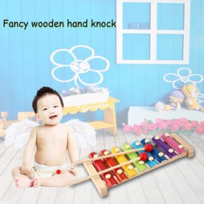 2017 New Colorful 8 Different Tones Hand Knock Wood Piano Kids Toy Xylophone Music Rhythm Learnin In Advance for Preschoolers and Toddlers