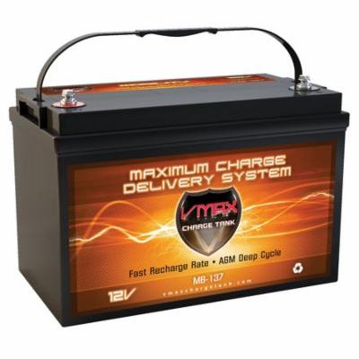 VMAX MB137-120 AGM Group 31 Deep Cycle Battery Replaces Power Volt PF-31P-6 12V 120Ah