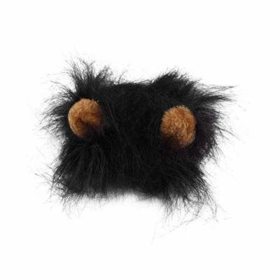 Lovely Pet Costume Lions Mane Wig for Cat Halloween Christmas Party Dress Up With Ear Pet Apparel Cat Fancy Dress